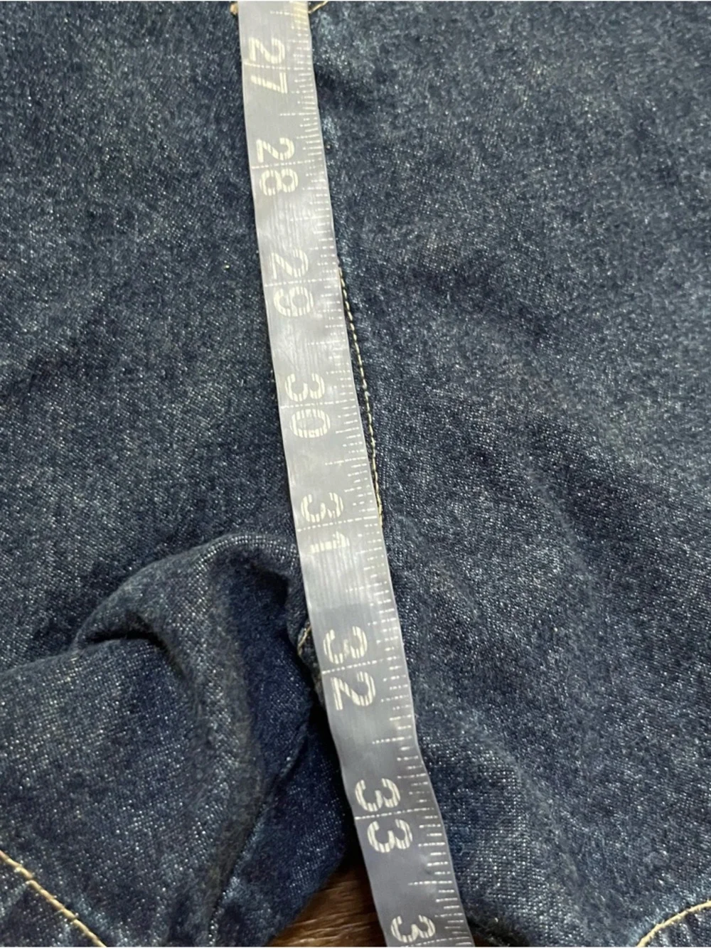 Vintage Y2K No boundaries blue denim jean short overalls shortalls large 11/13 - Picture 6 of 8